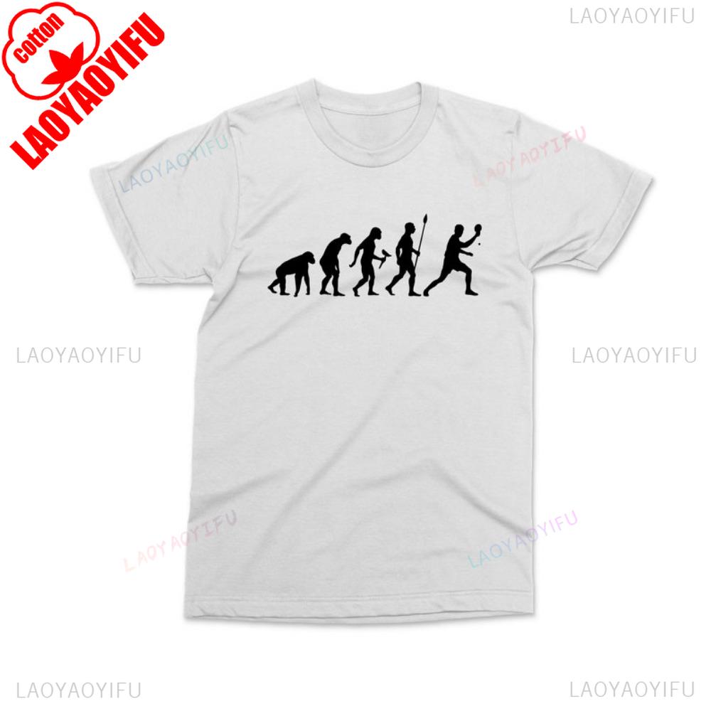 Ping Pong Evolution Table Tennis Tshirt Casual Fashion Loose Streetwear Short Sleeve Sports Man Tshirt Harajuku Cotton Tees