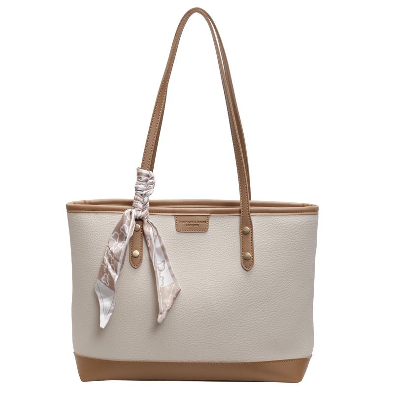 

Сумка великої місткості Жіноча сумка через плече Студентська сумка для книг Сумка під пахвами бежевий