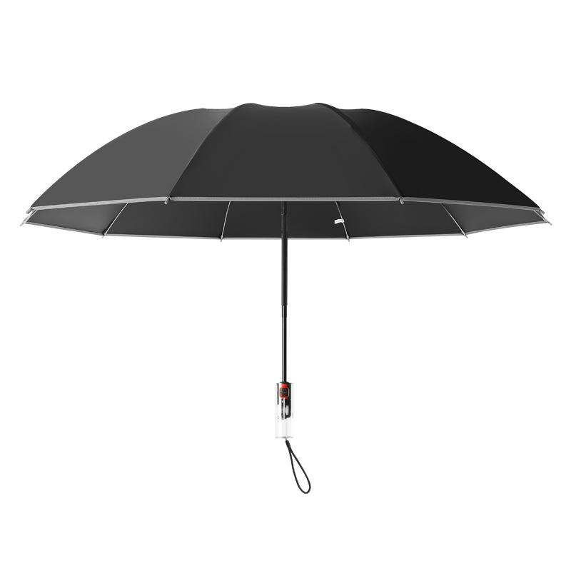 Fully automatic three-fold joint closing machine, hemming reflective strip reverse vinyl umbrella folding umbrella