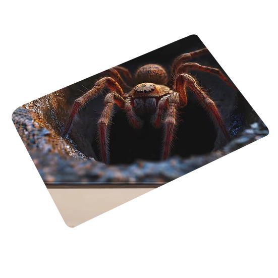 3D Visual Depth Rug Optical Illusion Floor Mat Realistic Hole Spider Doormat Fun Pet Play Rug for Entrance Hallway Living Room