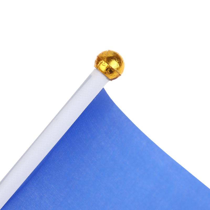 10 Buc. Steaguri Triunghiulare Colorate Cu 10 Bastoane de Steag din Plastic Steaguri Mici Colorate Portabile Pentru Marcarea Grădinii Gazon Curte Consumabile