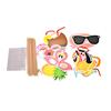 21 Stück Flamingo Fotoautomaten Requisiten Tropisch Hawaiianisch Sommer Junggesellinnenparty Zubehör
