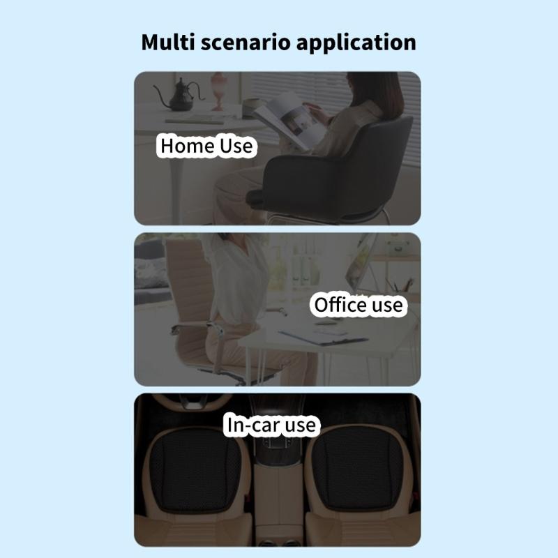 Ventilated Auto Cushions with 8 High Speed Fans & Breathable 3D Mesh Multiple Surfaces Cooling Pad for Summer Driving Comfort