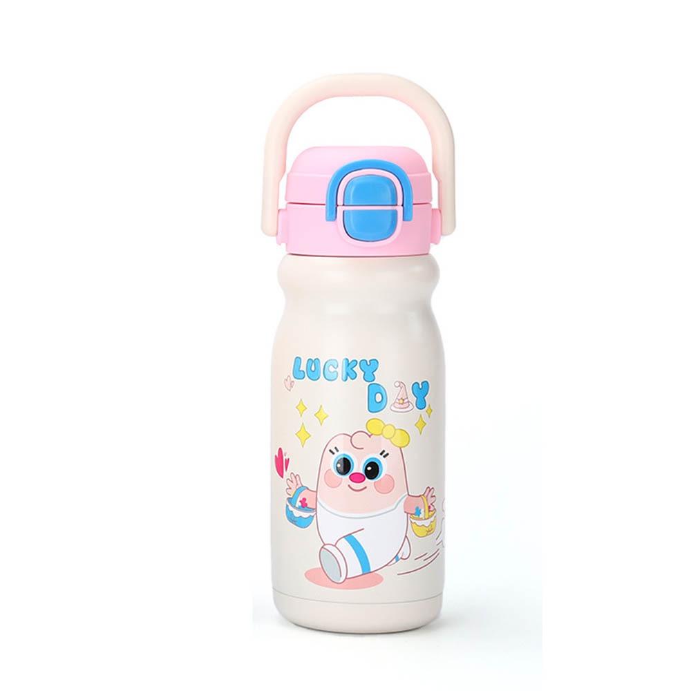 500ml Insulated Cup Large Capacity Thermos Water Bottle Cartoon Vacuum-insulated Bottle  Daily Use