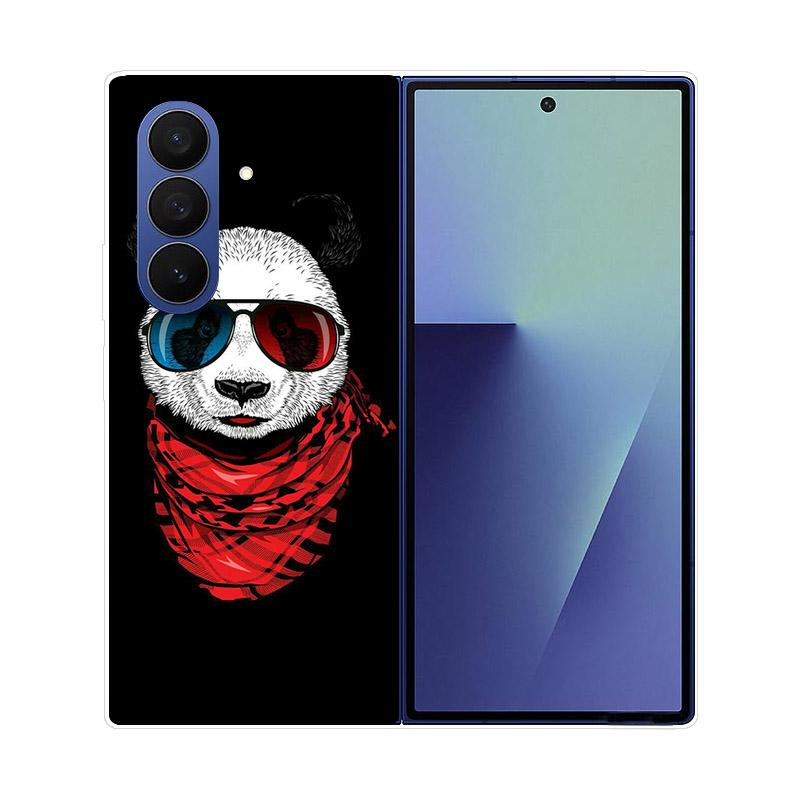 For Samsung Z Fold7 Case Clear Hard PC Folding Cover For Samsung Galaxy Z Fold 7 6 5 4 3 Fold6 Shockproof Transparent Back Funda