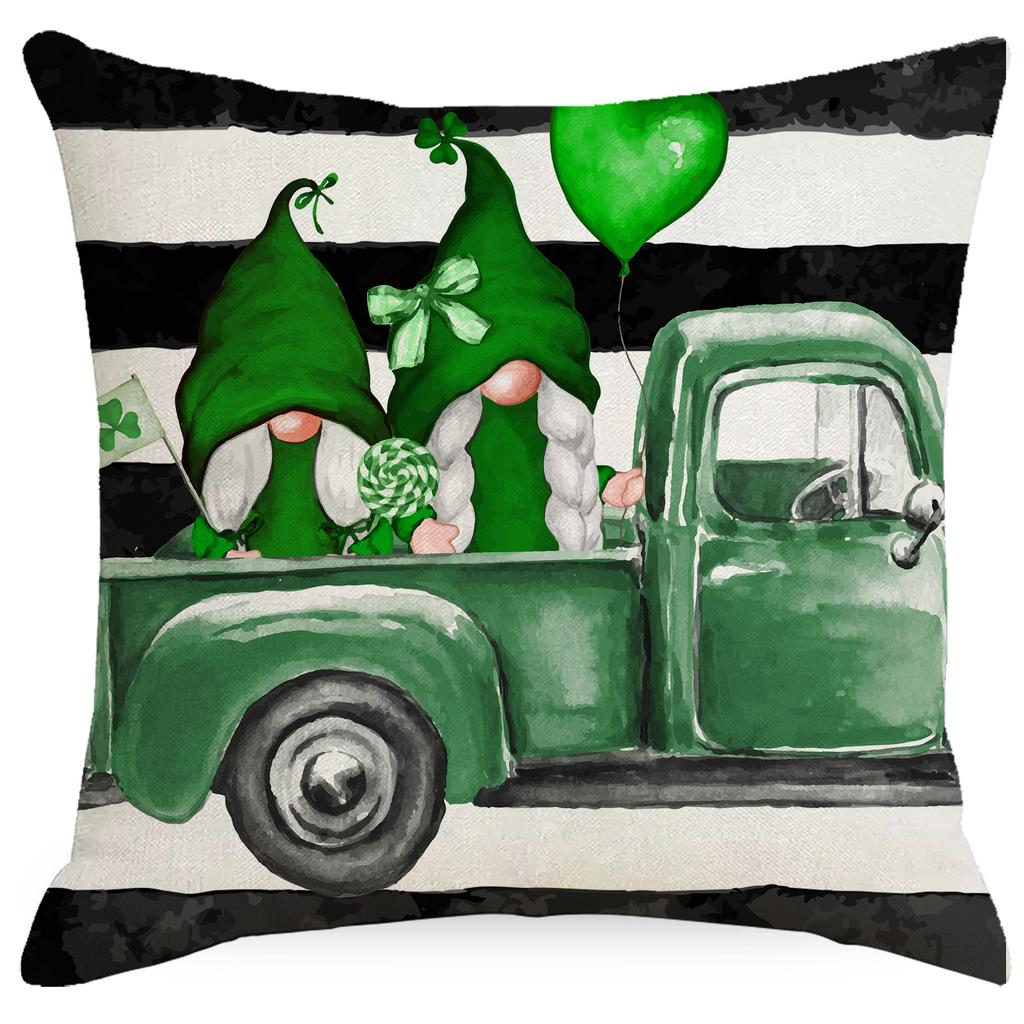 St. St. Patrick's Day Kissenbezug Leinen Druck Zuhause Kissenbezug Wohnzimmer Sofa Schlafzimmer Kissenbezug