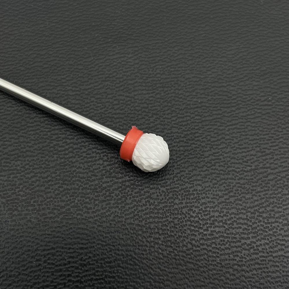1Pc White Ceremic Nail Drill Bits Ceramic Cuticle Clean Bur Rotary Milling Cutters for Manicure Pedicure Dental Polishing Burs