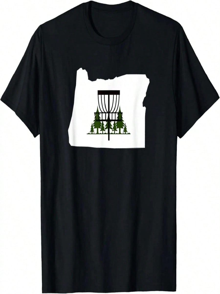 Silhouette Disc Golf T-Shirt S разноцветный