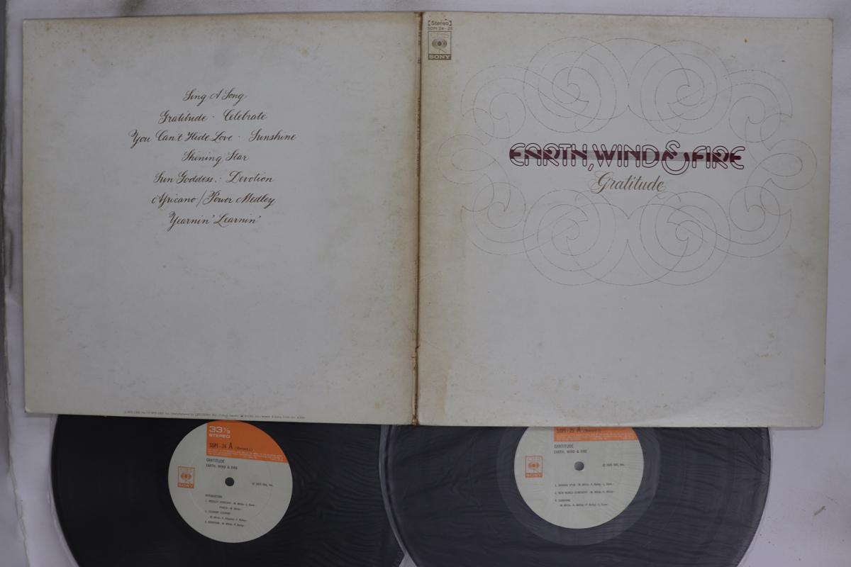 

LP Record EARTH WIND FIRE Gratitude SOPI2425 CBS SONY 1975 Japan SoulFunk Used