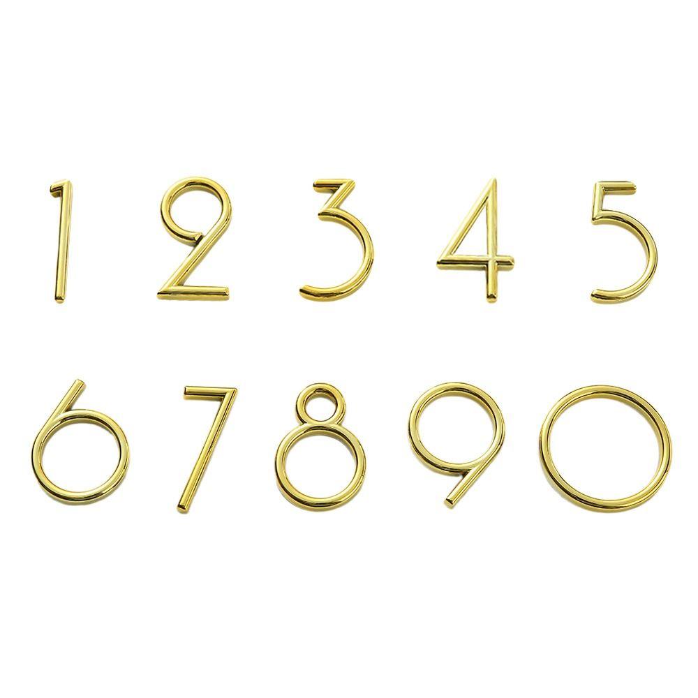 

3D-цифра 6 см, табличка, знак, креативная золотая наклейка, универсальная