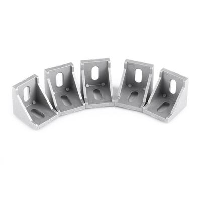 5pcs Aluminum Alloy L Shape Corner Bracket Right Angle Brace Fastener 40x40mm