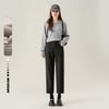 Women's Wool-Blend Harem Cigarette Pants
