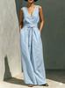New summer Amazon fashion sleeveless vest casual wide-leg pants two-piece women's clothing