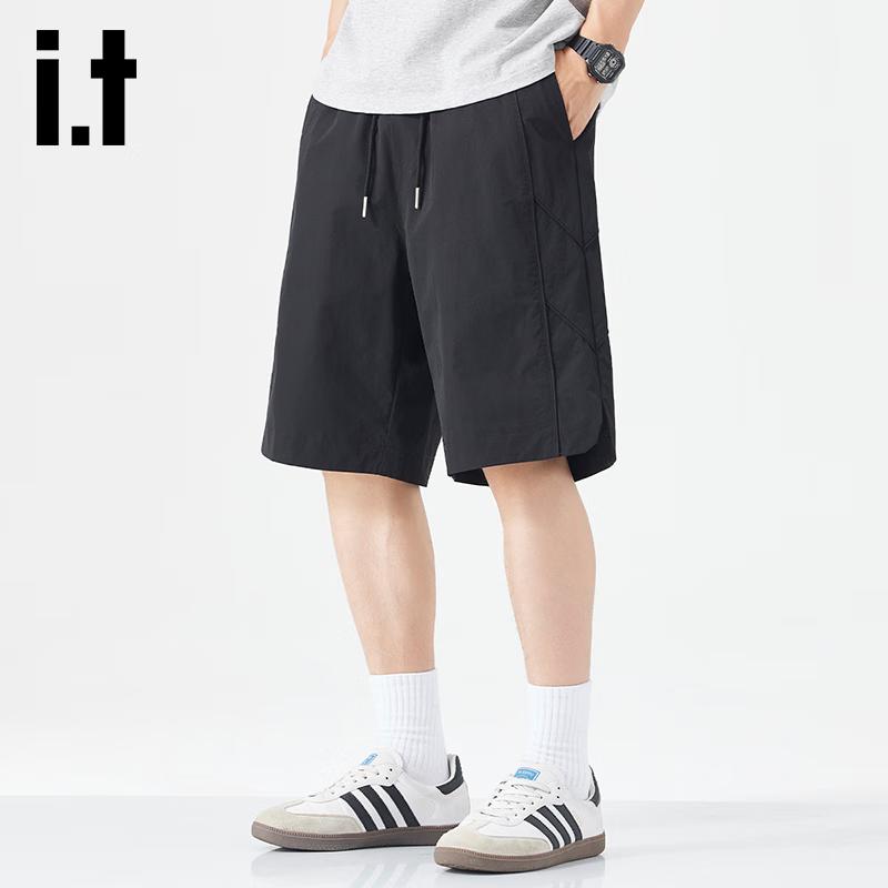 izzue it Men s Casual Drawstring Straight Fit Shorts XL