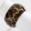Vintage Exaggerated Leopard Print Resin Cuff Bangles for Women Fashion Sexy Y2K Thick Wide Bracelets Beach Jewelry Gift 2026 New