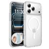 For Apple 17promax Skin-feeling Frosted Semi-permeable Magnetic Phone Case 16pm with Button Anti-fall Airbag 15 Case