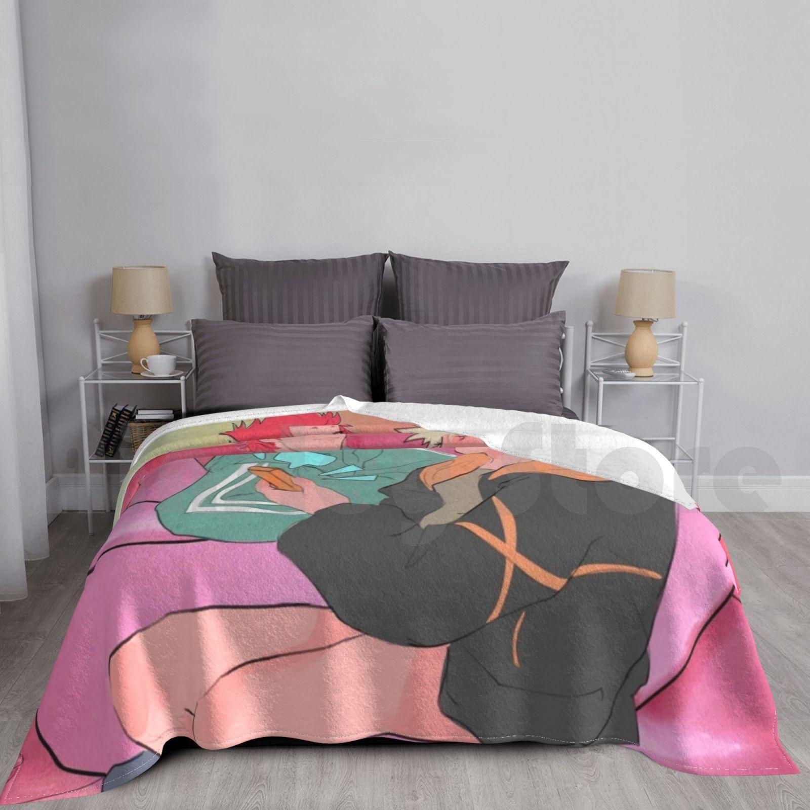 Multishitting-Kiribaku Blanket Super Soft Warm Light Thin Kiribaku Bakushina Bakugou Bnha Bakugou Katsuki Bakugo Size: 75*100cm, Weight: 230 GSM