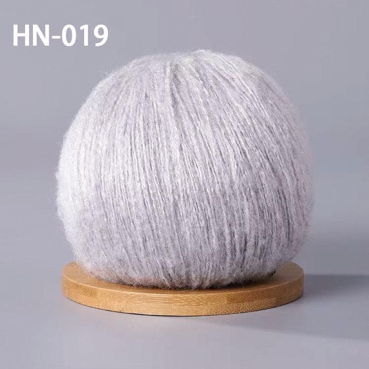 1 stuks 50g Mohair Zijde Wol Garen 15% Wol 15% Mohair 40% Acryl 30% Nylon Zacht Haakgaren Hand Gebreide Sjaal Sjaal 330m/361yd