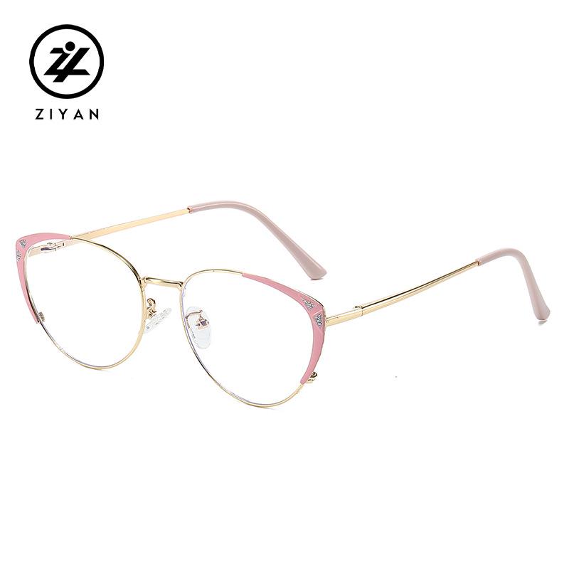 2025 Unisex Metal Cat Eye Glasses, Myopic-Ready, Anti-Blue Light