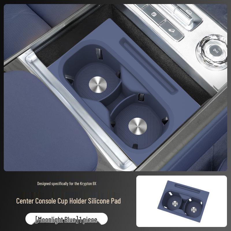 Zeekr 9X Three-Row Silicone Anti-Slip Cup Holder Mat for Car Interiors