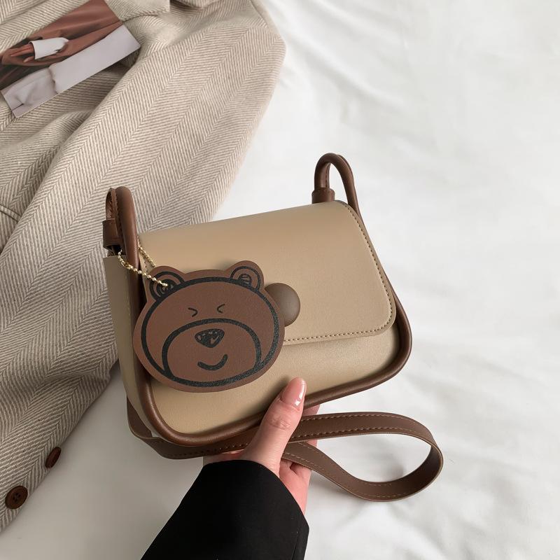 

Retro small bag women s 2025 winter new trend fashion casual texture shoulder bag messenger bag solid color small square bag хаки