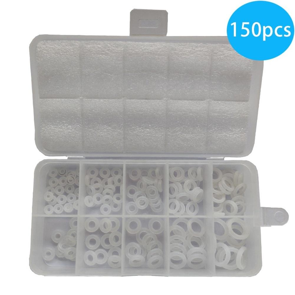 150pcs White Silicone O Rings Seals Kit For Machinery And Household Appliances Repair Accessories Hand Tools