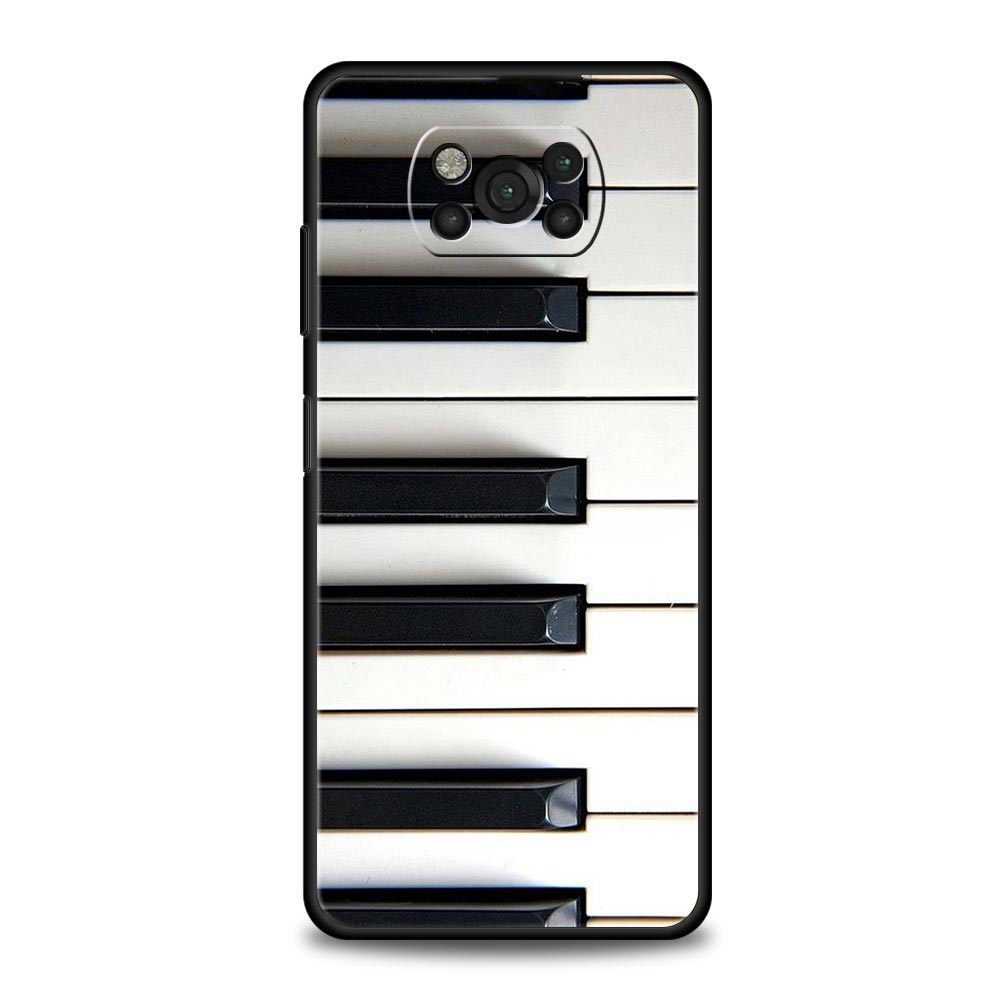 Music Instrument Guitar Piano Phone Case For Xiaomi Mi Poco X3 NFC M3 F4 F3 M4 X4 5G Note 10 12 Lite 11 11T 13 12T Pro 9T Cover