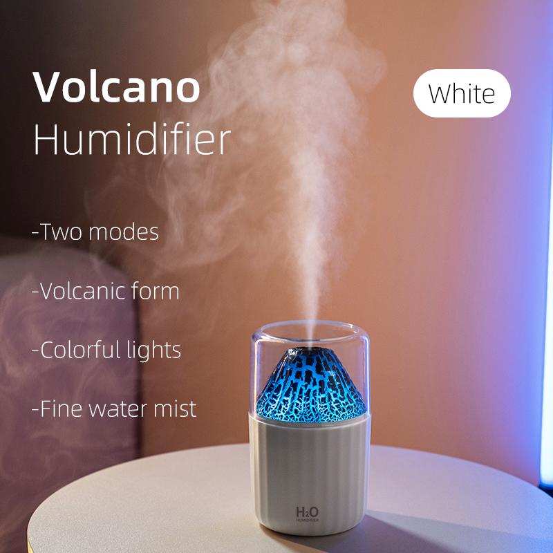 

USB Simulation Flame Humidifier with Atmosphere Light Car Fragrance Diffuser Large Mist Maker Home Use Aromatherapy Machine