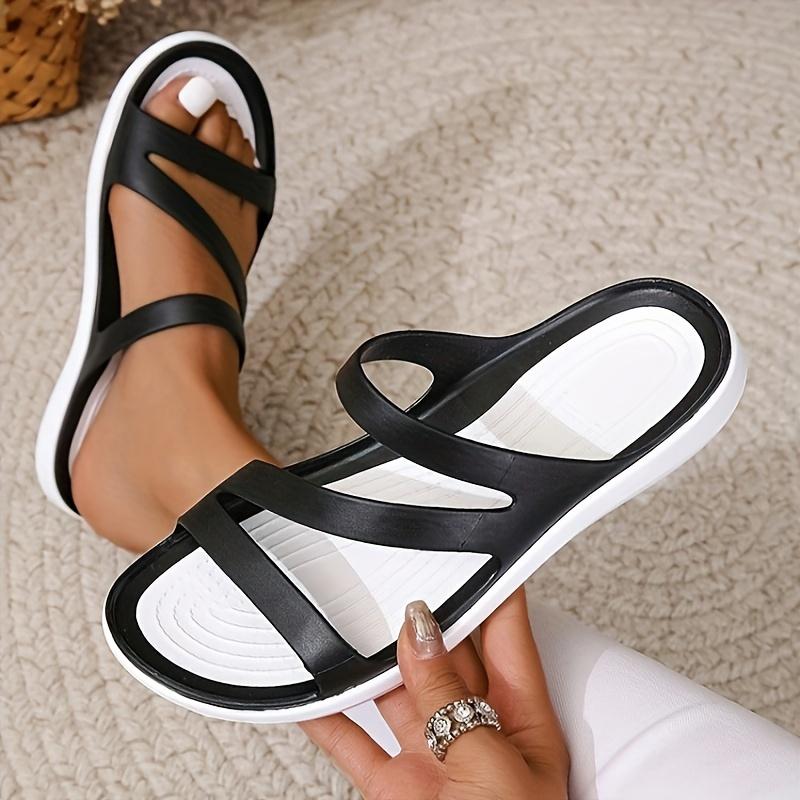 Women's Perforated Breathable Flat-bottom Casual Sports Slippers