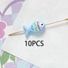 10pcs Handmade Craft Mini Fish Beads Cartoon Jewelry Making Material  Bracelet Making Kit