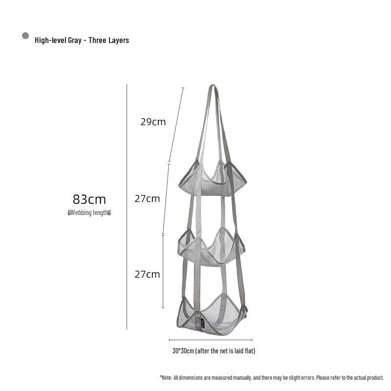Multi-Layer Sports Equipment Rack: Children's Basketball & Football Hanging Storage Bag