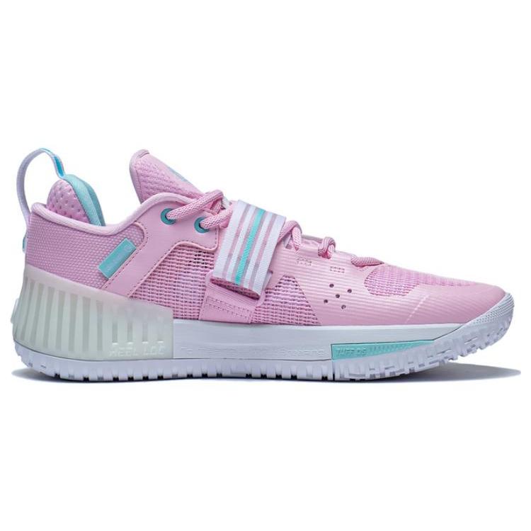 Li Ning Fury TPU Cushioning Support Low top Basketball Shoes Men's First Pink Lotus ABFT019-6