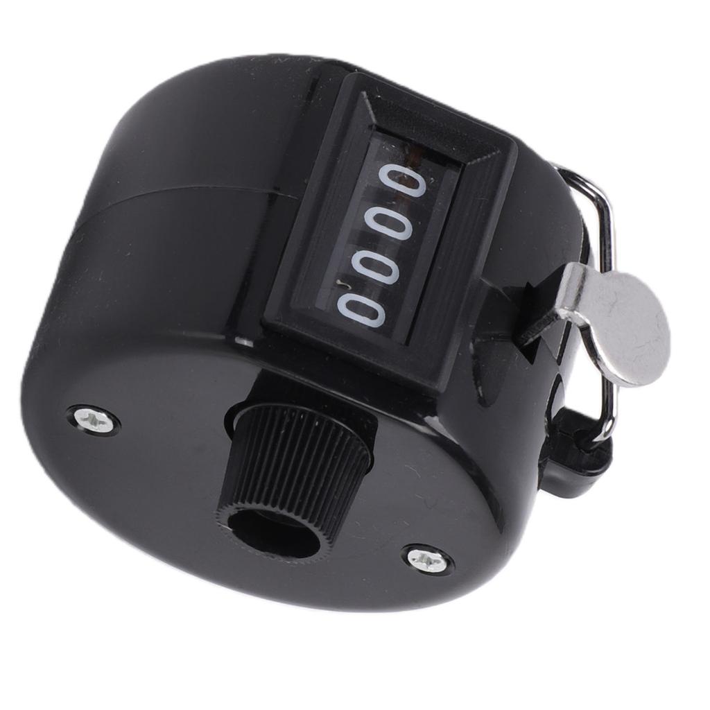 4 Digit Number Counter Compact Hand Mechanical Counter with Reset Knob for Counting Numbers Knitting
