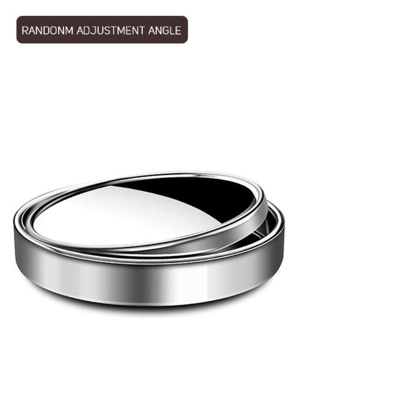 2ks/sada Zrcadla s kulatým rámem Konvexní Zrcátko pro slepý úhel Bezpečnostní řízení Širokoúhlé 360 stupňů nastavitelné čiré zpětné zrcátko Příslušenství do auta