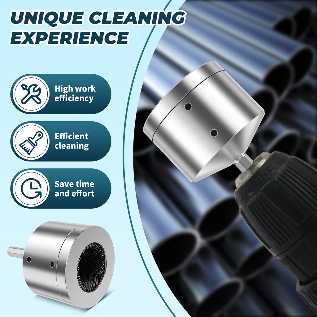 Čistič měděných trubek pro čističe vrtacích trubek, instalatérský nástroj, celokovový čisticí kartáč pro čištění ocelových trubek a mosazných trubek