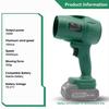 Powerful Air Blower Turbo Fan with Thrust 550g To Cleaning Fallen Leaves, Snow and Sand Requires 18V Makita Battery