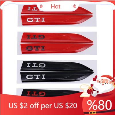 2026 New For VW VOLKSWAGEN 20x2.9cm Car Side Fender Emblem Sticker for Volkswagen GTI GTD Logo Golf Passat Touareg Lavida Santan
