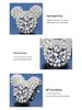 Moissanite Mickey Ear Ring - 1 Carat Women's Fashion Jewelry