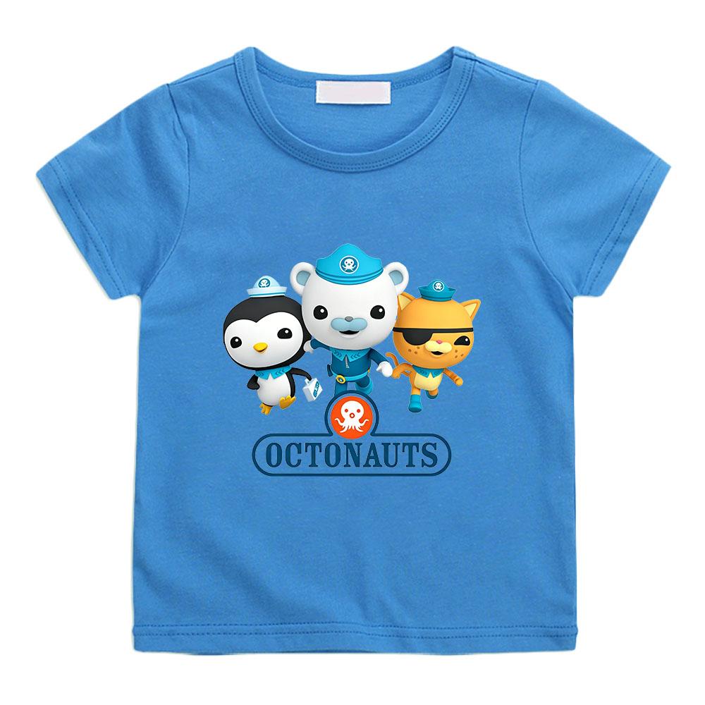The Octonauts Kawaii Children T-shirts High Quality 100%Cotton Tees Boys Girls Short Sleeve Casual Anime Print Kids Camisetas Summer Tops