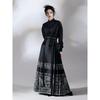 "New Autumn Song Dynasty Hanfu Women's Black Skirt Suit - 2023 Chinese Style"