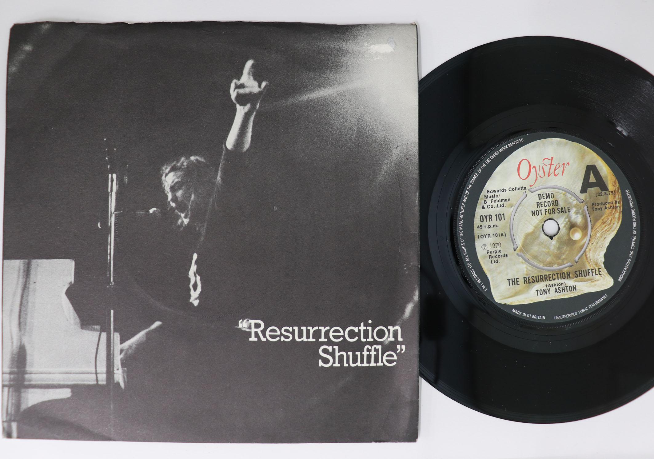 

7inch Record TONY ASHTON Resurrection Shuffle Ballad Of Mr OYR101PROMO OYSTER 1975 UK Rock Used