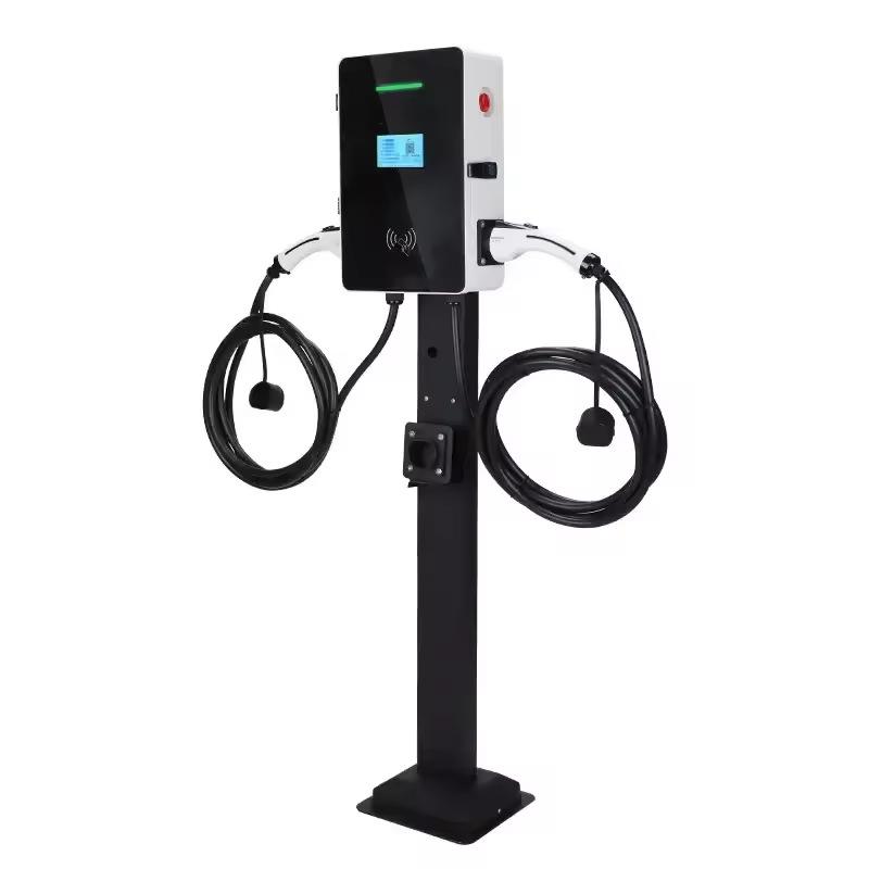 Dual-Gun 44kW EV Charger, OCPP Compatible - AC Charging Pile for National & European Standards