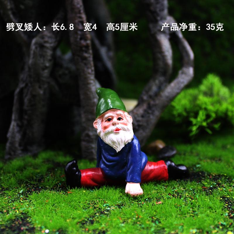 Funny Garden Gnomes, Yoga Dwarf Garden Ornaments, Fairy Garden Gnome Accessories Miniature Decorations