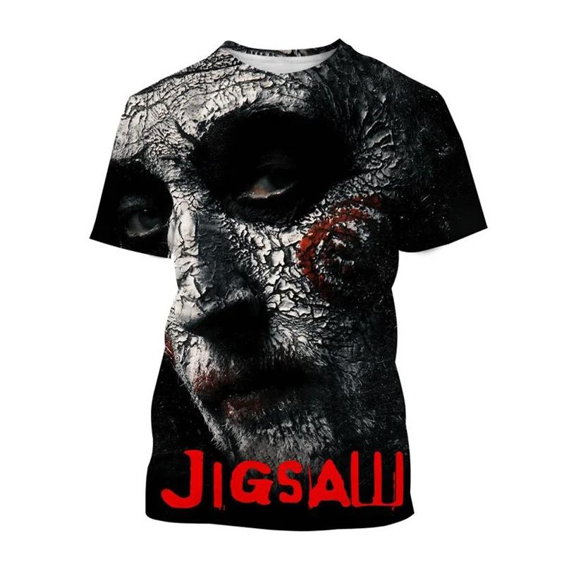 Horror Movie Saw X T-shirt 3D Printed Man Women Fashion Oversized Short Sleeve T Shirts  Men Tops Unisex clothing