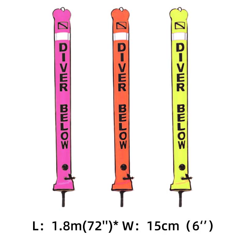 HOTDIVE Reflective Nylon Diving Surface Marker Buoy