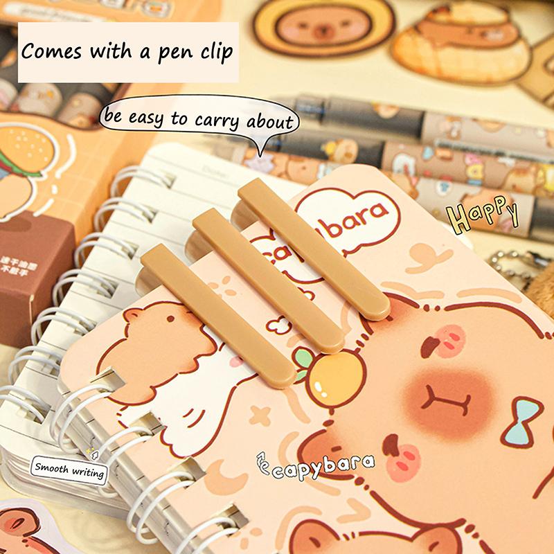 6 Unidades Caneta Esferográfica Líquida Reta Capivara Caneta Neutra Artigos de Papelaria para Escrita