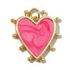 Pack of 3 Heart/Horseshoe/Dices Poker Card Pendants Accessories for Necklace and Earrings Copper Jewelry Components
