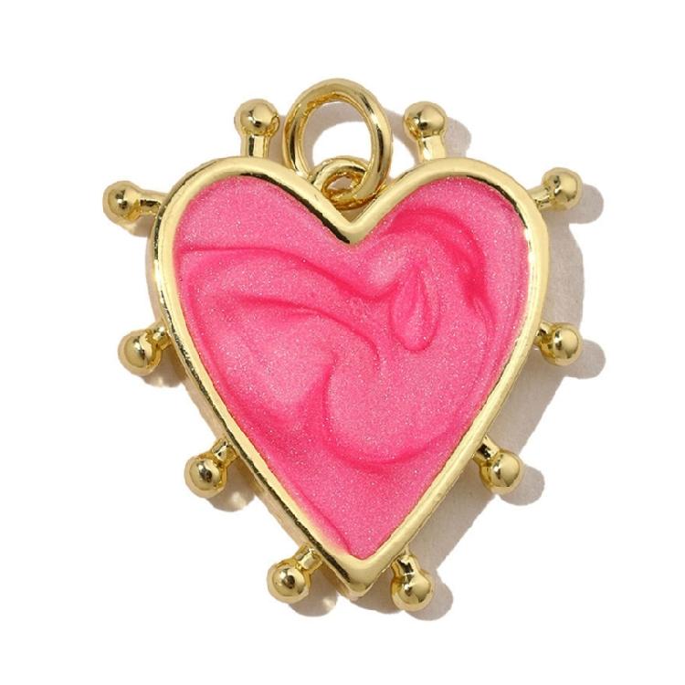 Pack of 3 Heart/Horseshoe/Dices Poker Card Pendants Accessories for Necklace and Earrings Copper Jewelry Components