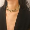 Punk Hip Hop Hort Choker Necklace Men Simple Minimalist Big Chunky Collar Necklace Women Jewelry Party