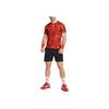 Adidas Graphic Print Sports Short-Sleeve T-shirt Men Tops Vintage-Red IB4607